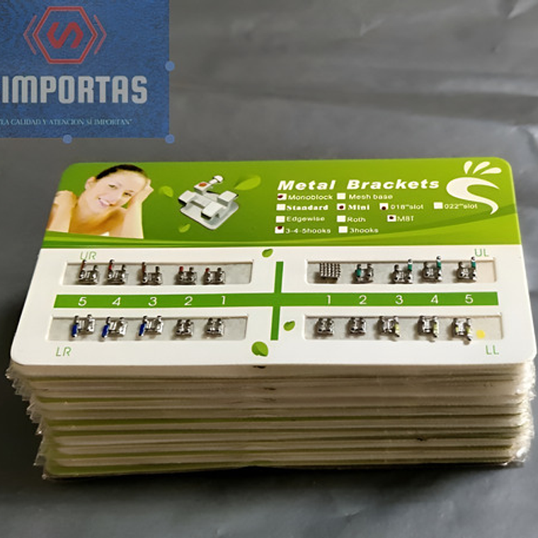 Brackets Mini Roth 0.22 Hook 3-4-5 Calidad Santiago 15