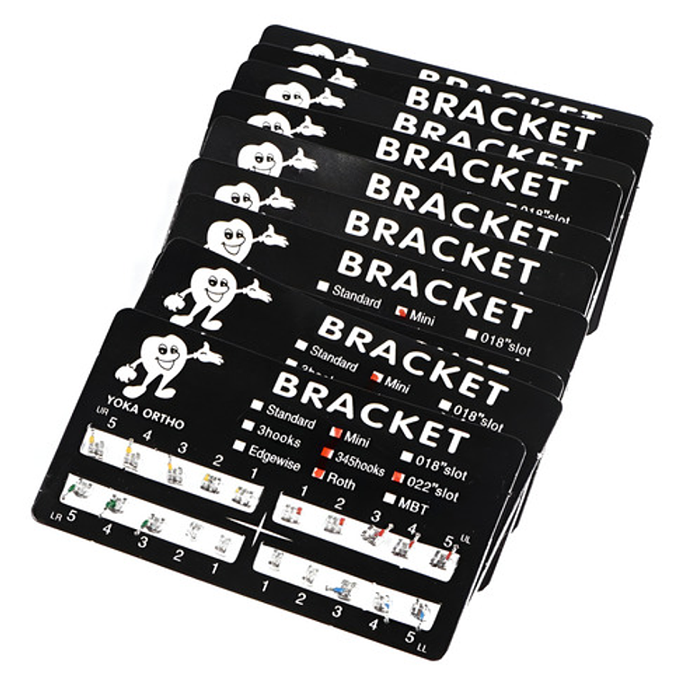Brackets Mini Roth 0.22 Hook 3-4-5 Calidad Santiago 20