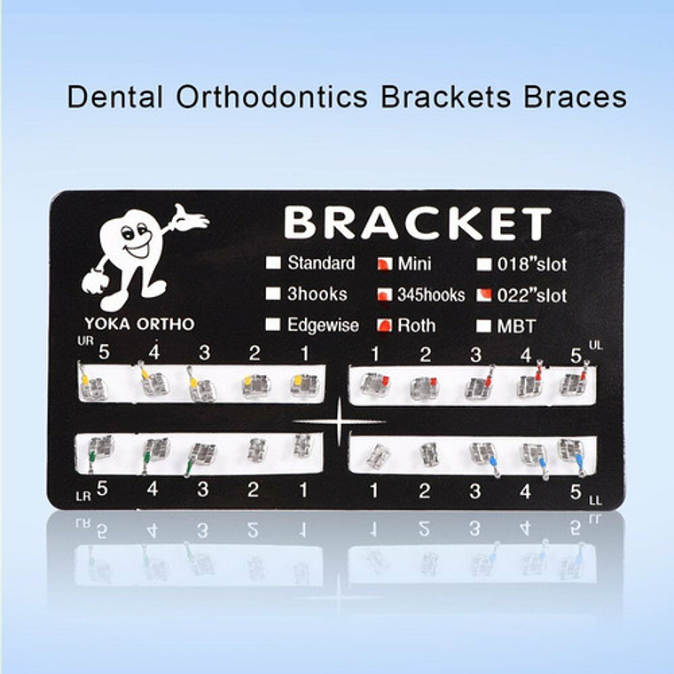 Brackets Mini Roth 0.22 Hook 3-4-5 Calidad Santiago 26