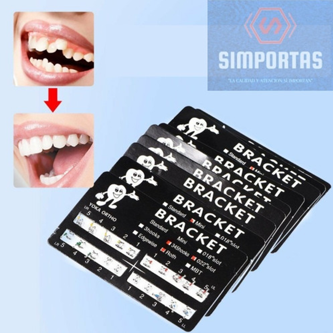 Brackets Mini Roth 0.22 Hook 3-4-5 Calidad Santiago 27