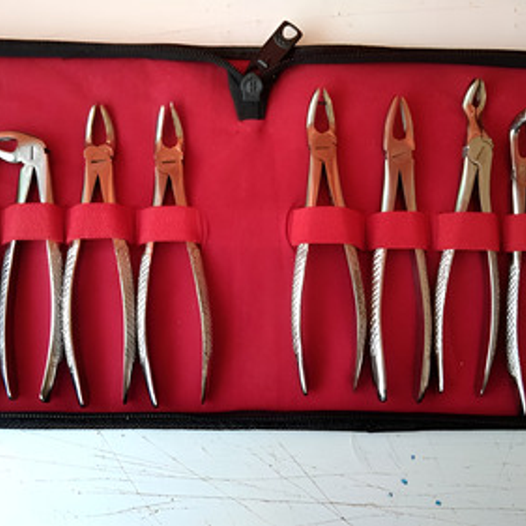 Fórceps Dentales Adultos Set De 10u Estuche Incluido 2