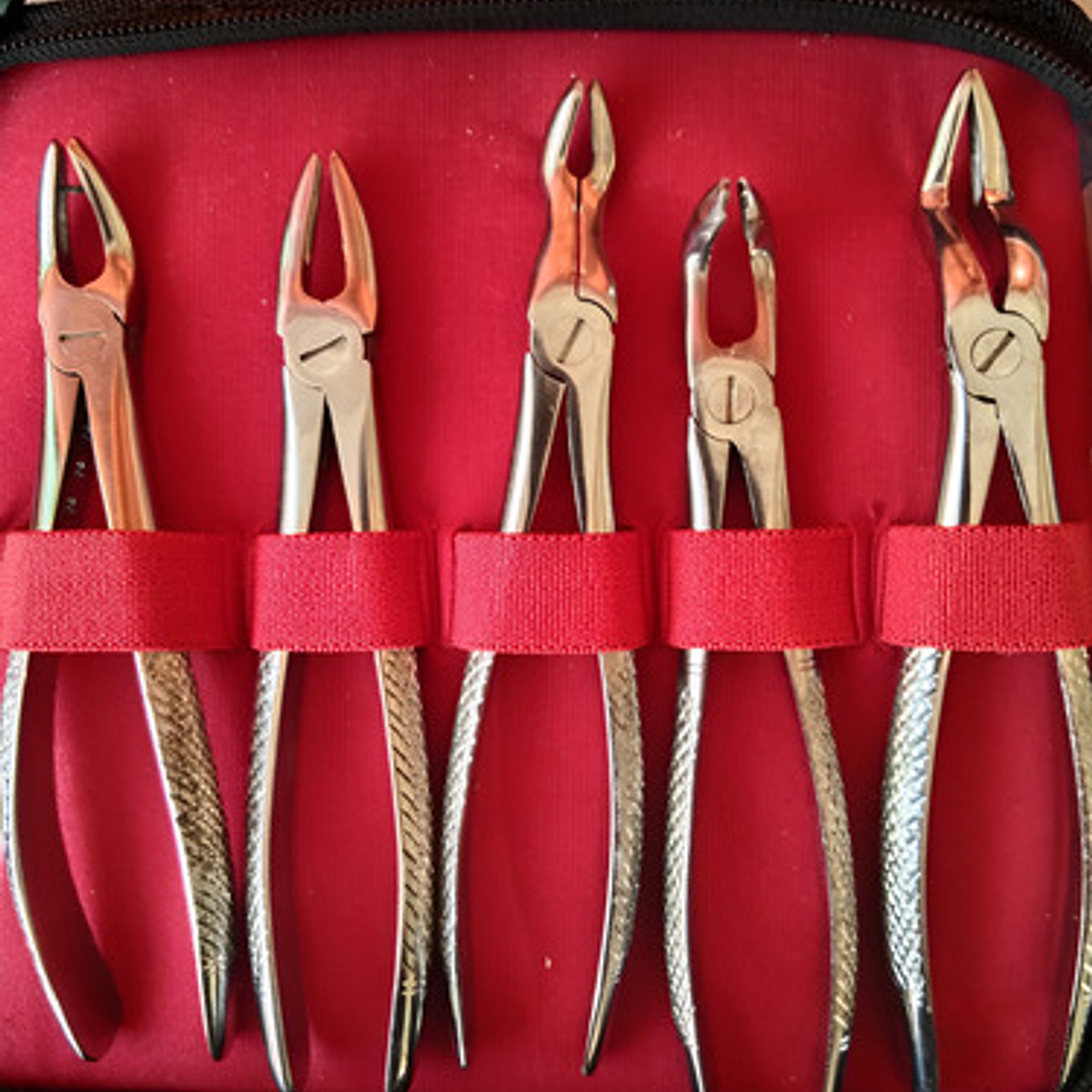 Fórceps Dentales Adultos Set De 10u Estuche Incluido 4