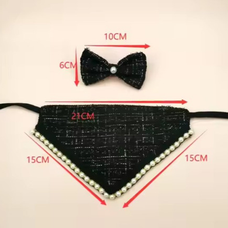 Traje Mascotas Perro/gatos Cintillo Humita Bandana Perlas 6