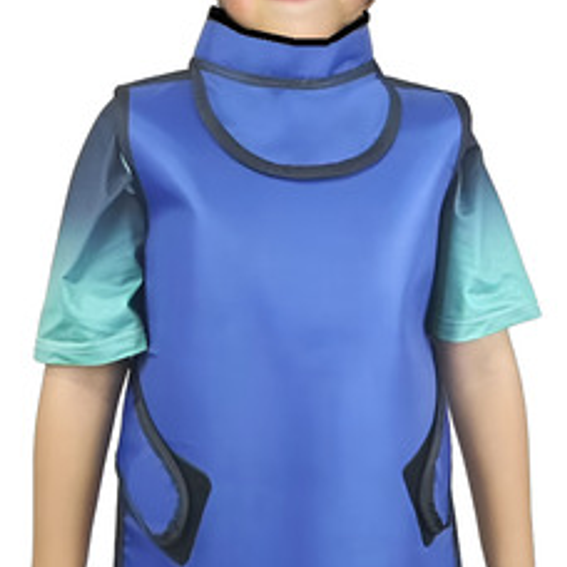 Delantal Plomado Infantil 0,35 Mpb Rx Único C/ Collarete 1