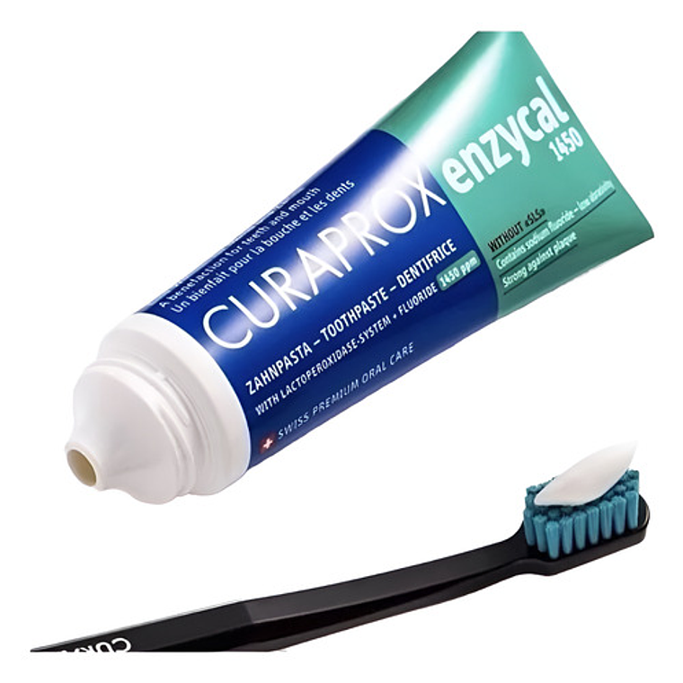 Pasta Dental Enzycal Original Curaprox 75ml Original Suiza 6