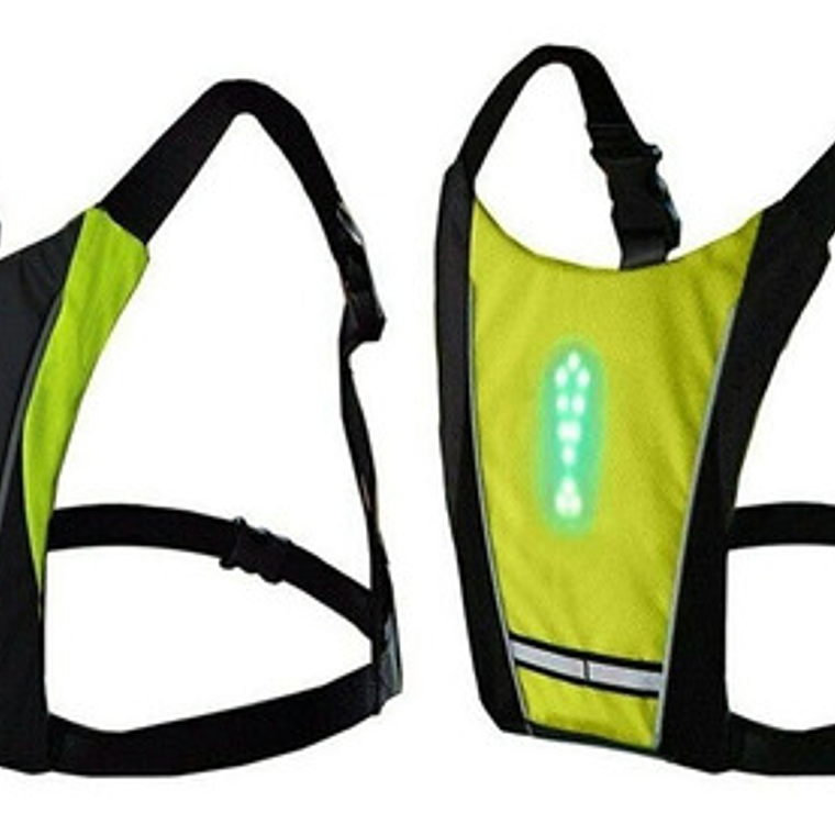 Arnés Led Mochila Chaleco Con Control Bicicleta Santiago 3