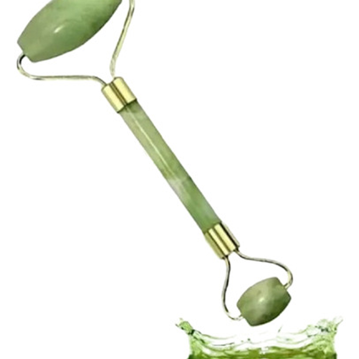 Rodillo Facial Roller Jade Doble Solo 2