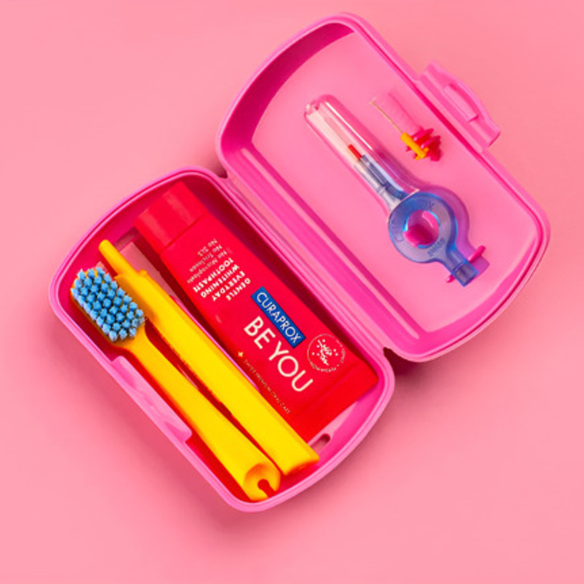 Set De Viaje Curaprox Blanqueador Higiene Dental Colores 2