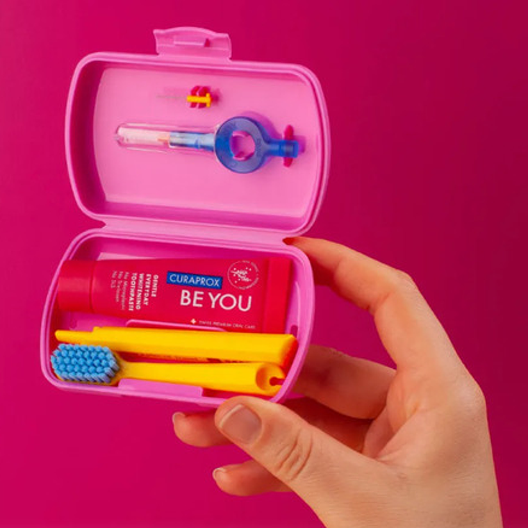 Set De Viaje Curaprox Blanqueador Higiene Dental Colores 3