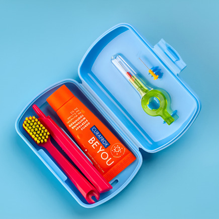 Set De Viaje Curaprox Blanqueador Higiene Dental Colores 12