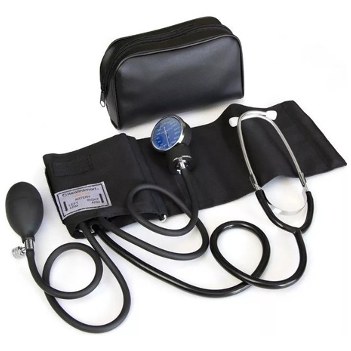 Tensiómetro Aneroide De Brazo Clásico Con Estetoscopio Bolso 4