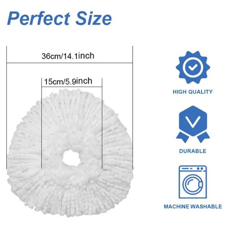 Repuesto Mopa Balde Con Pedal Easy Wring & Clean Por Unidad 5