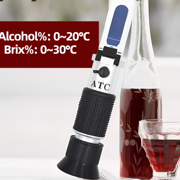Refractometro Doble Único 0 A 32 Brix Y Sg Wort, Con Estuche 3