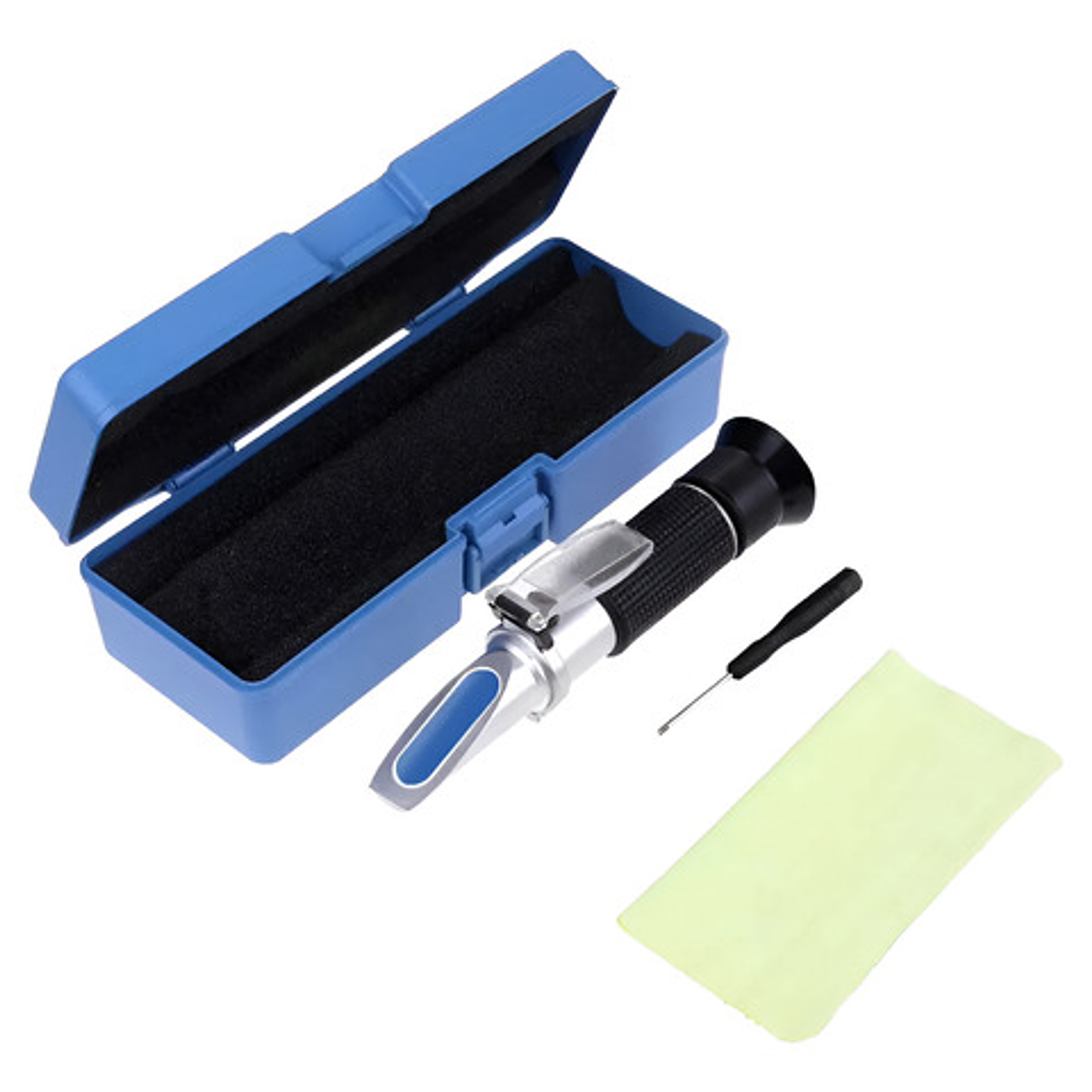 Refractometro Doble Único 0 A 32 Brix Y Sg Wort, Con Estuche 4