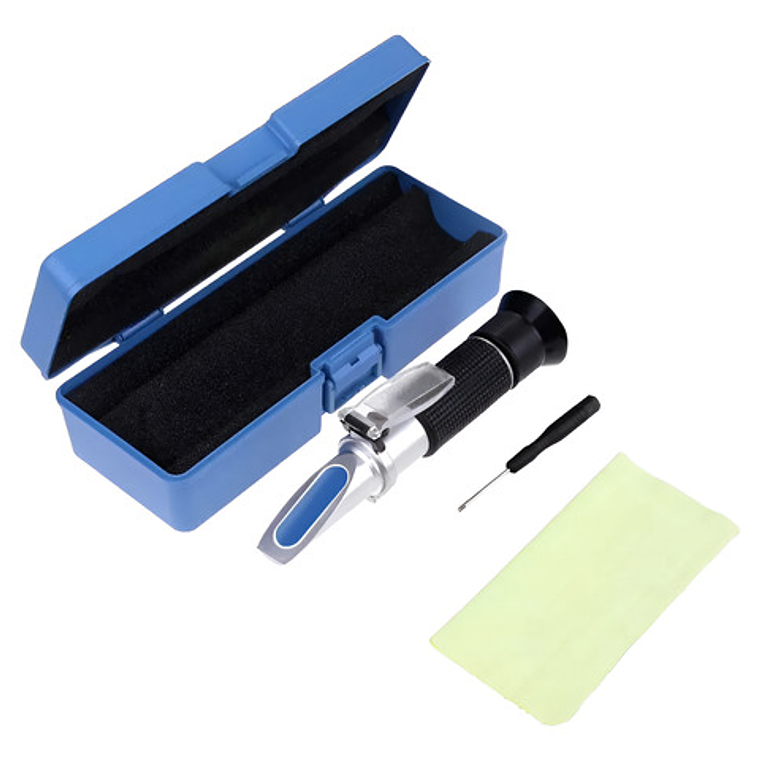 Refractometro Doble Único 0 A 32 Brix Y Sg Wort, Con Estuche 4