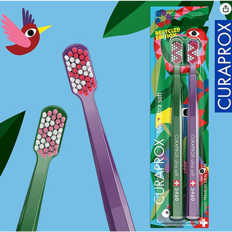 Pack Duo Cepillos De Dientes Curaprox Recycled Edition 5460 2