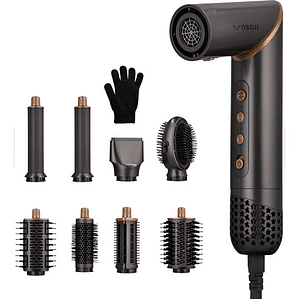 Secador Iónico Osoji Estilizador Multistyler 9 En 1 M8 Único