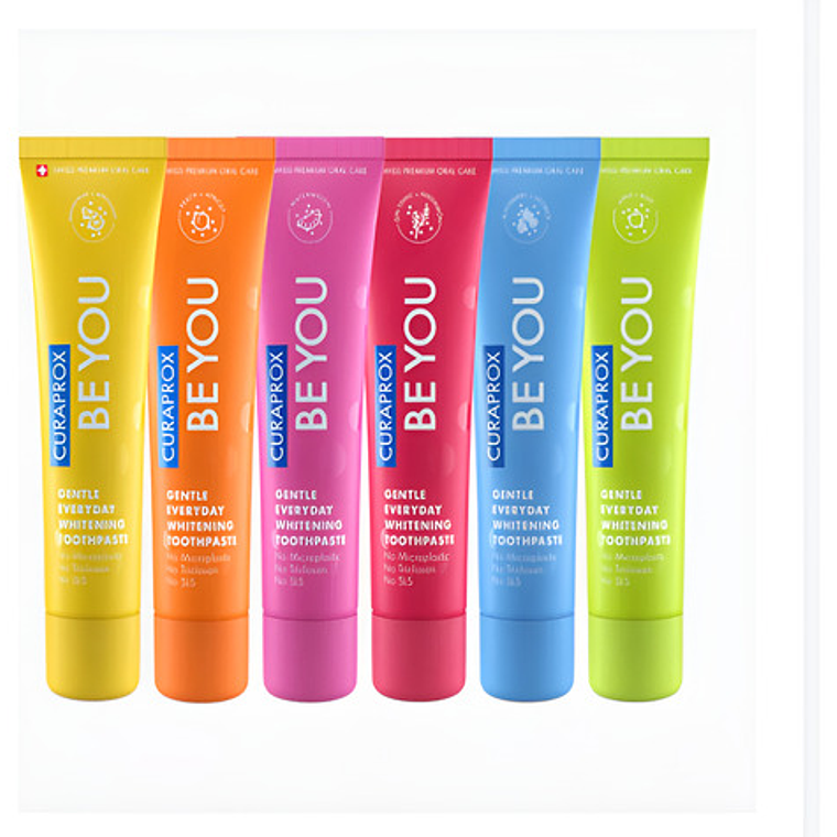 Pasta Dental Curaprox Be You Blanqueadora 60ml Colores 1un 16