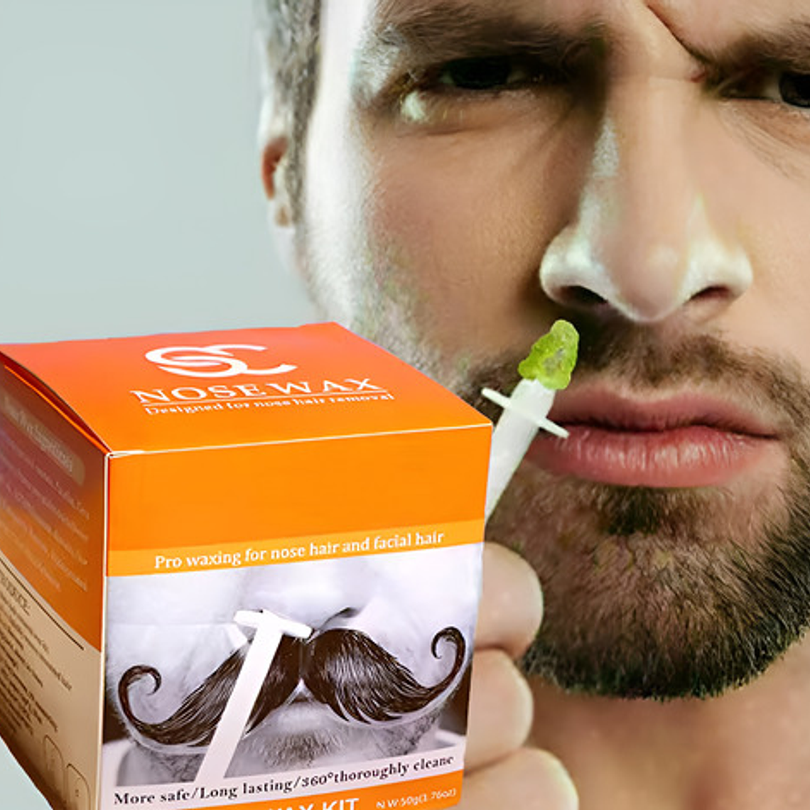 Kit Cera Depilación Elimina Vello Nariz Oreja Bigote Unisex 3