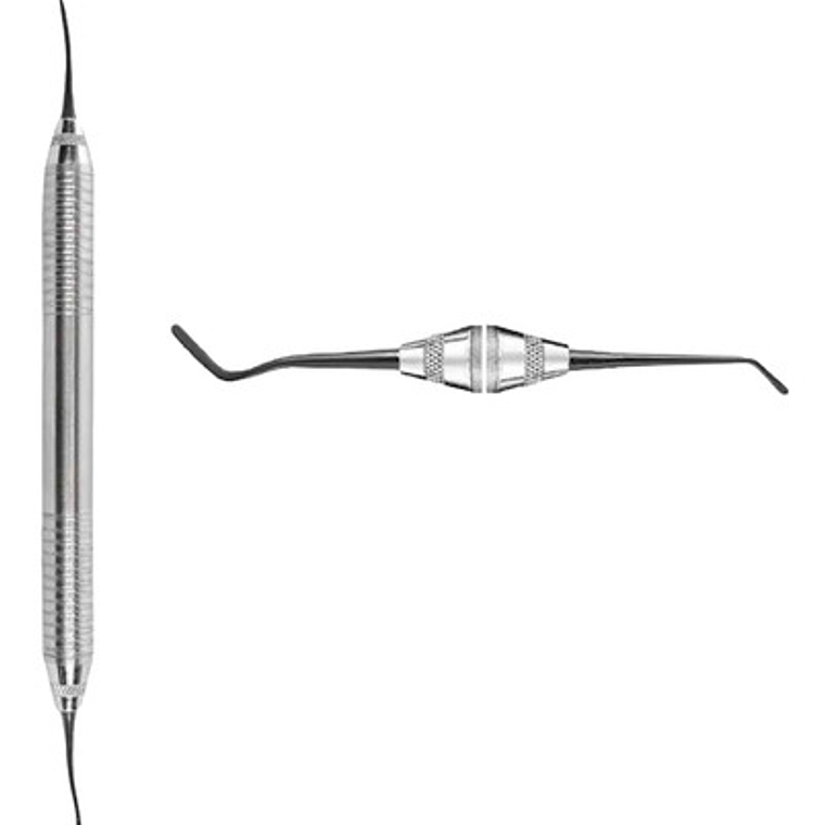 Espátula Dental Para Composite Metálica Doble Extremo Modelo 2