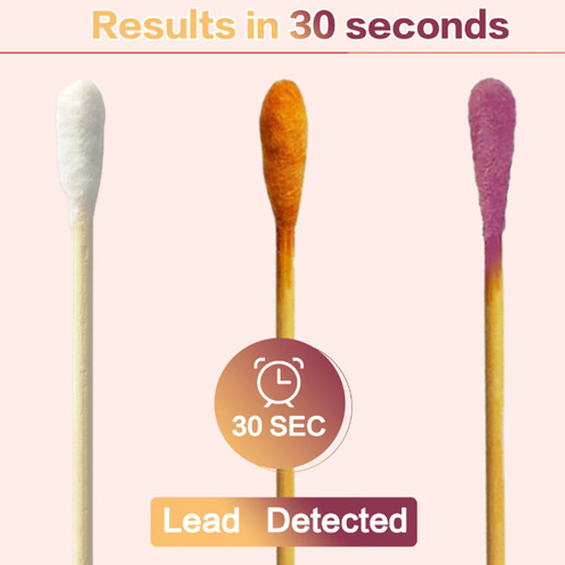 Set Tiras Medición Análisis Plomo Toxicidad Paredes Metales 6