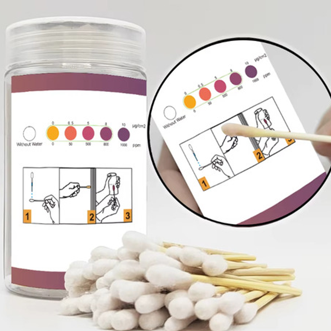 Set Tiras Medición Análisis Plomo Toxicidad Paredes Metales 10