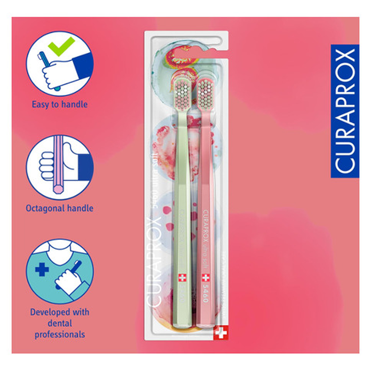 Pack Duo Cepillos Dientes Curaprox Microdcope Edition 5460 5