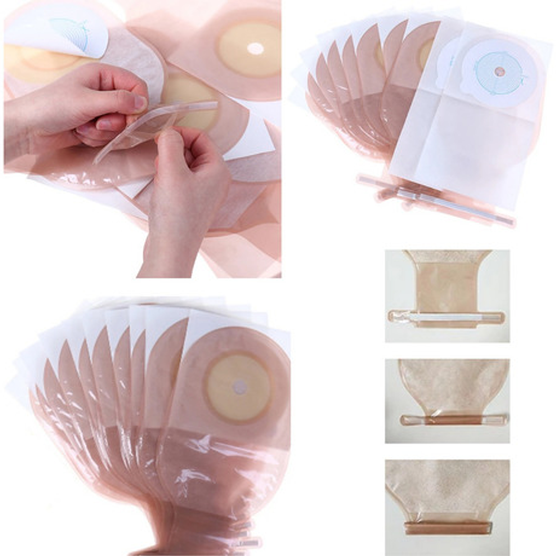 10x Bolsa Colostomía Drenable Con Filtro Anti Olor Y Gases 7