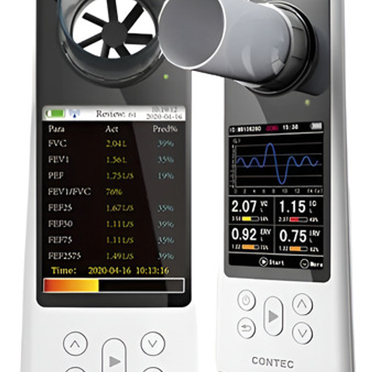 Espirómetro Contec Bluetooth Batería Recargable Sp80b 1