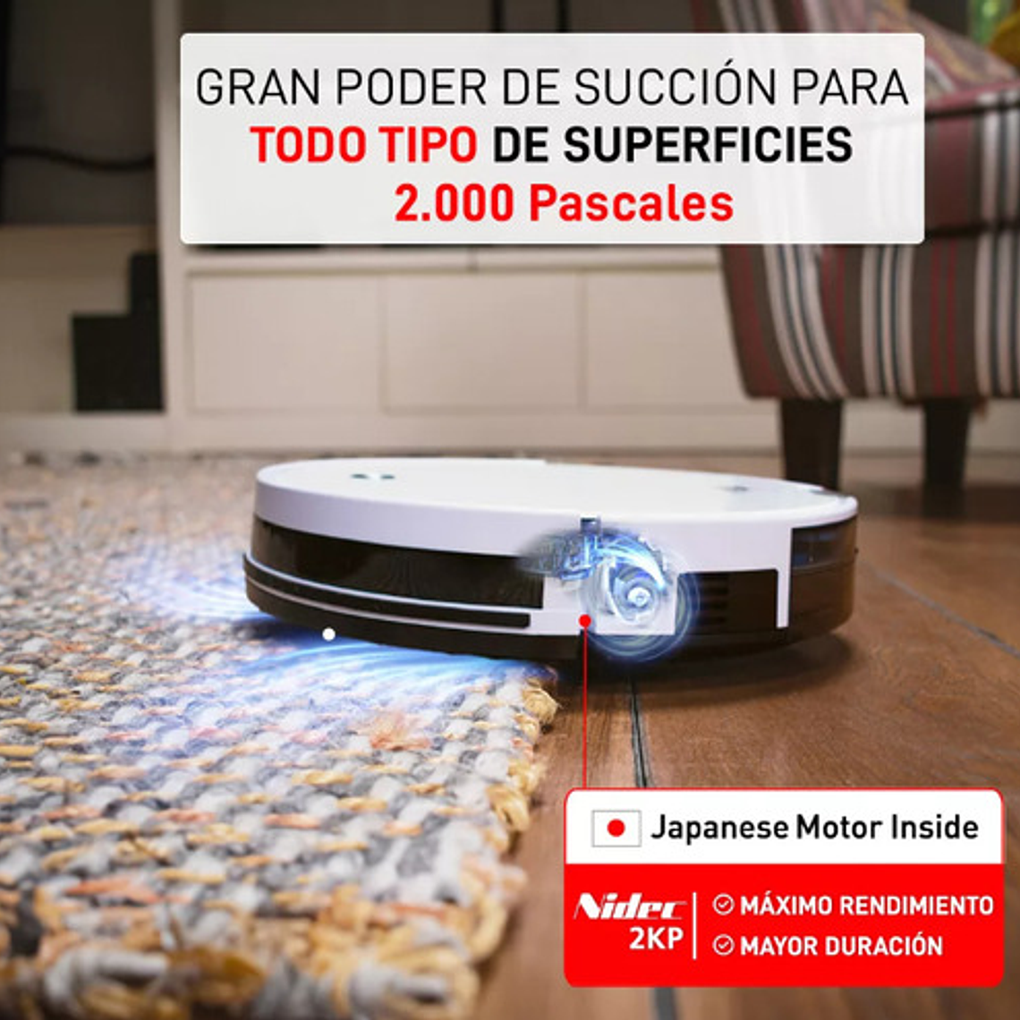 Aspiradora Robot Osoji Dojo D990 Wifi Sensor De Obstáculos 6