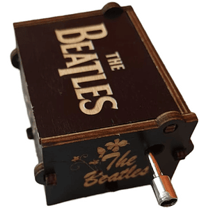 Caja Musical De Madera Con Manivela Hey Jude The Beatles