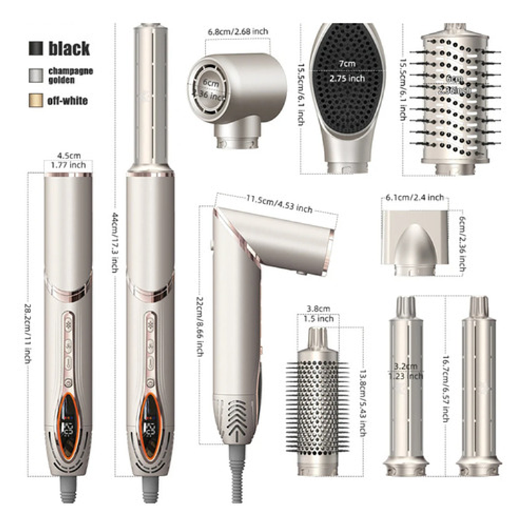 Secador Iónico Estilizador Multistyler Hair Dryer Único 13