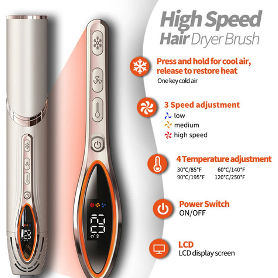 Secador Iónico Estilizador Multistyler Hair Dryer Único 14