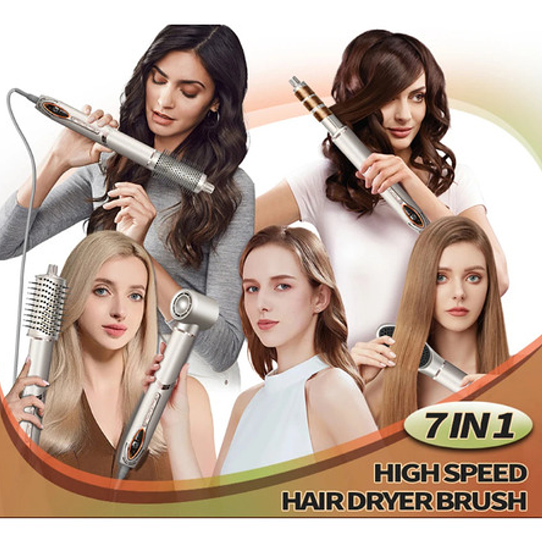 Secador Iónico Estilizador Multistyler Hair Dryer Único 17