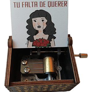 Caja Musical Manivela Mon Laferte Tu Falta De Querer Coro