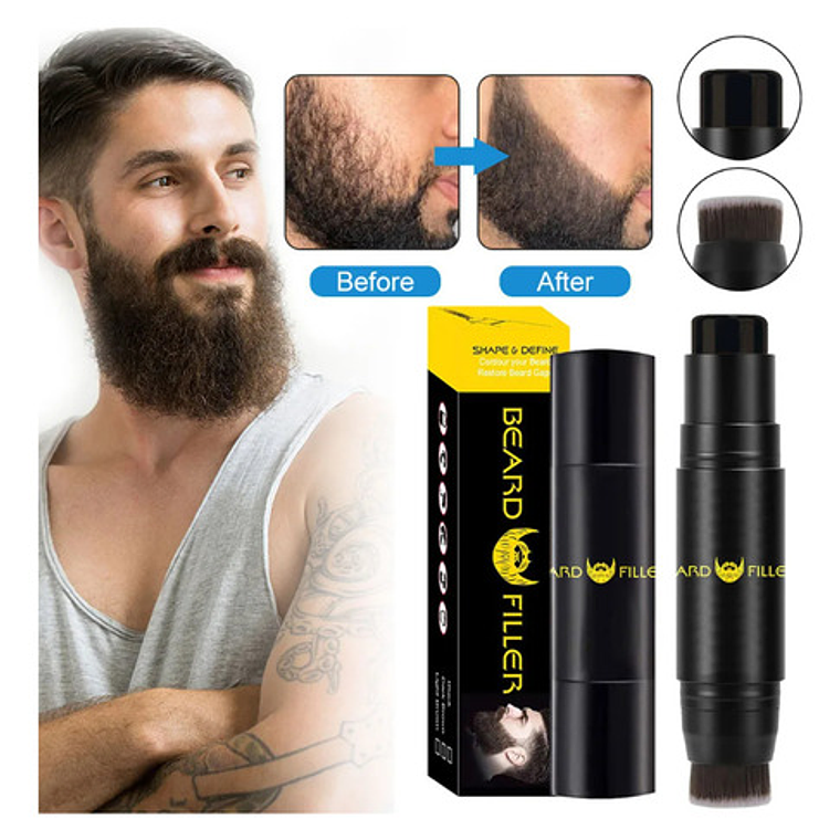 Tinte Lápiz Dual Temporal Para Barba Beard Shaping Premium 15