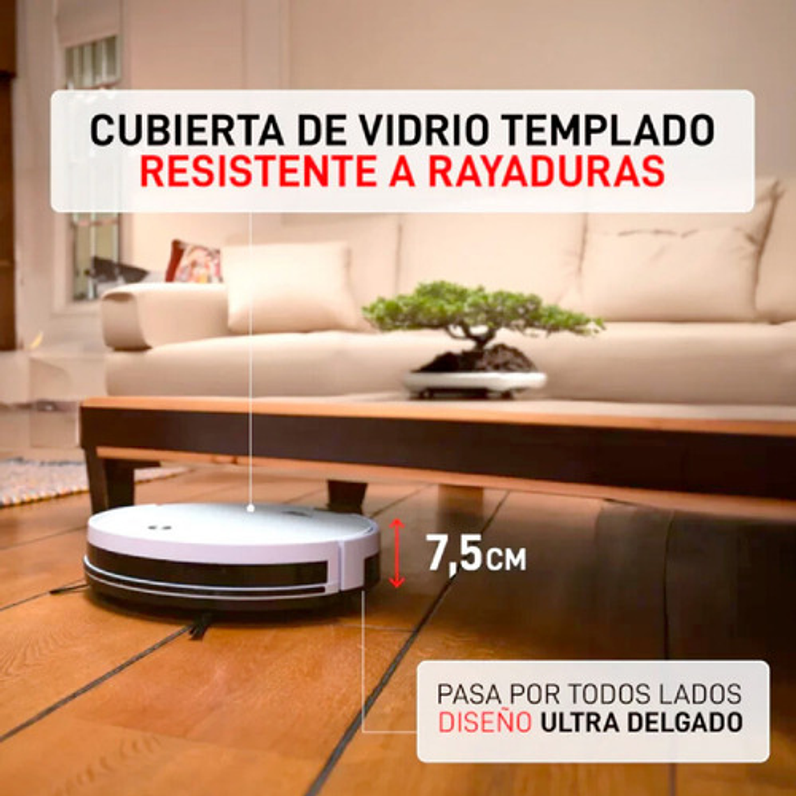 Osoji Aspiradora Robot Dojo D990 Color Blanco 4