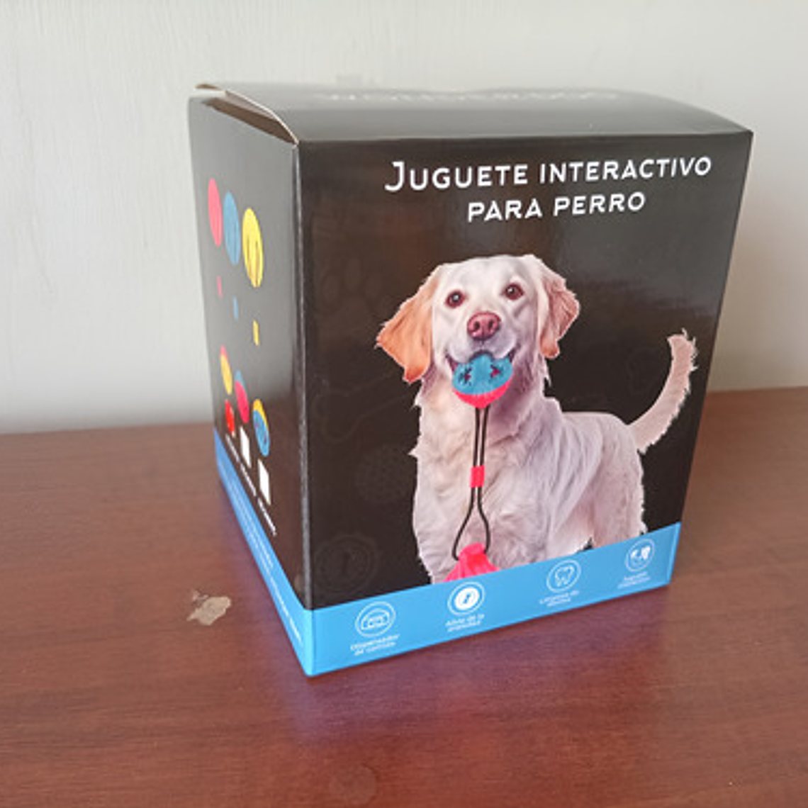 Juguete Tracción Con Ventosa Y Cascabel Perro Mascotas 3