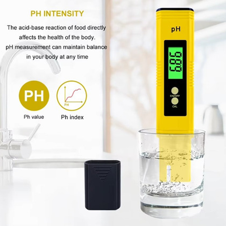 Medidor Digital De Ph Autocalibre Phmetro 3 Puntos C/estuche 7