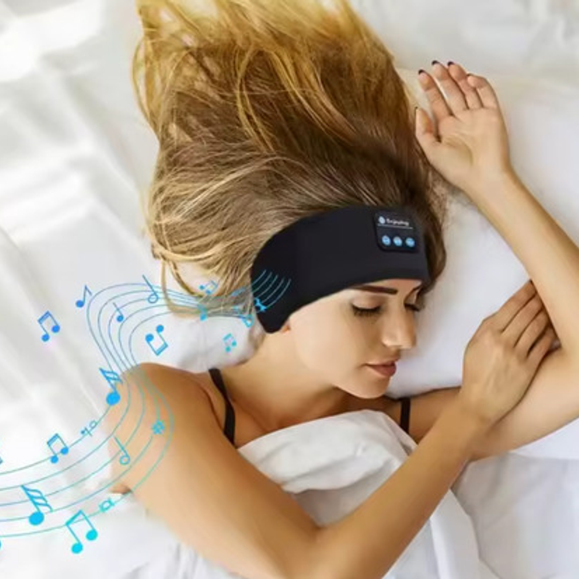 Antifaz Audífonos Bluetooth Anti-ruido Para Dormir Correr 6