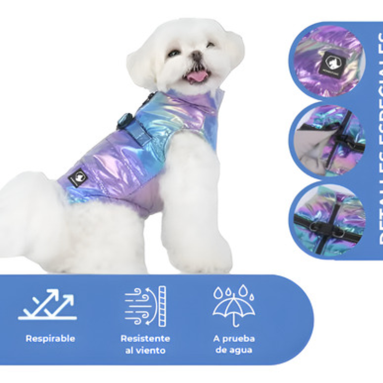 Parka Perro Extragrande Galaxy Impermeable Mascotas 6