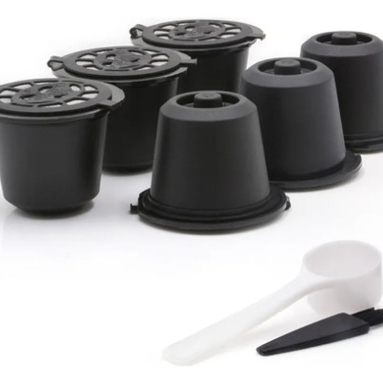 Pack 6 Capsulas Café Reutilizable Para Cafetera Nespresso 6