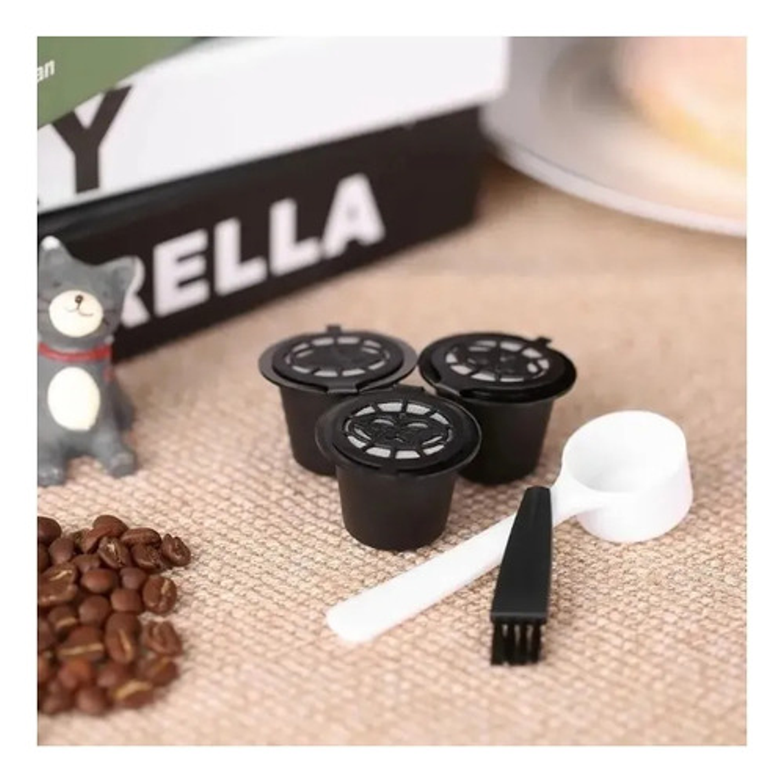 Pack 6 Capsulas Café Reutilizable Para Cafetera Nespresso 7