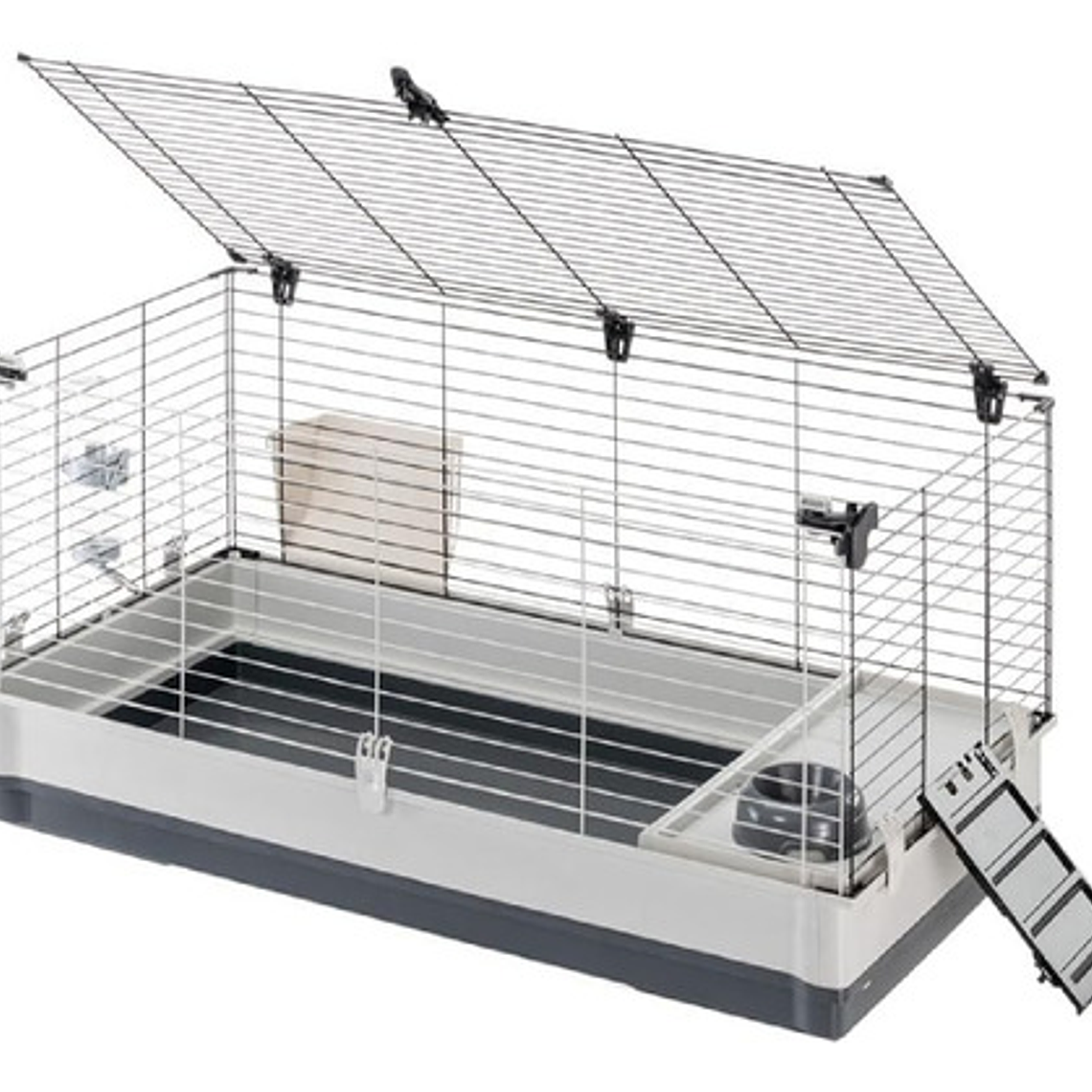 Jaula Modular Kl Con Techo Abatible + Accesorios Mascotas 2