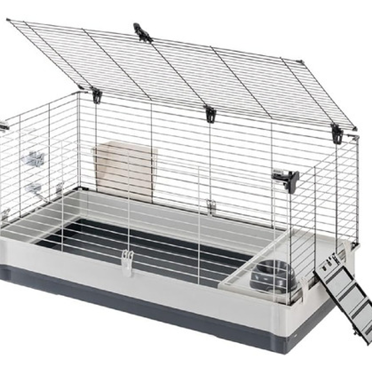 Jaula Modular Kl Con Techo Abatible + Accesorios Mascotas 2