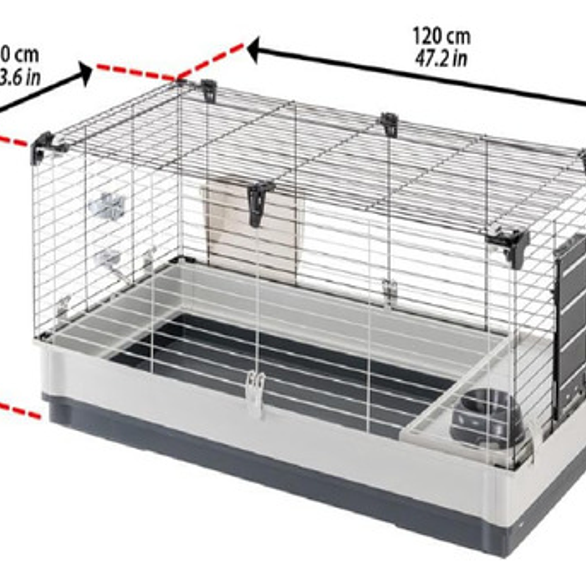 Jaula Modular Kl Con Techo Abatible + Accesorios Mascotas 4