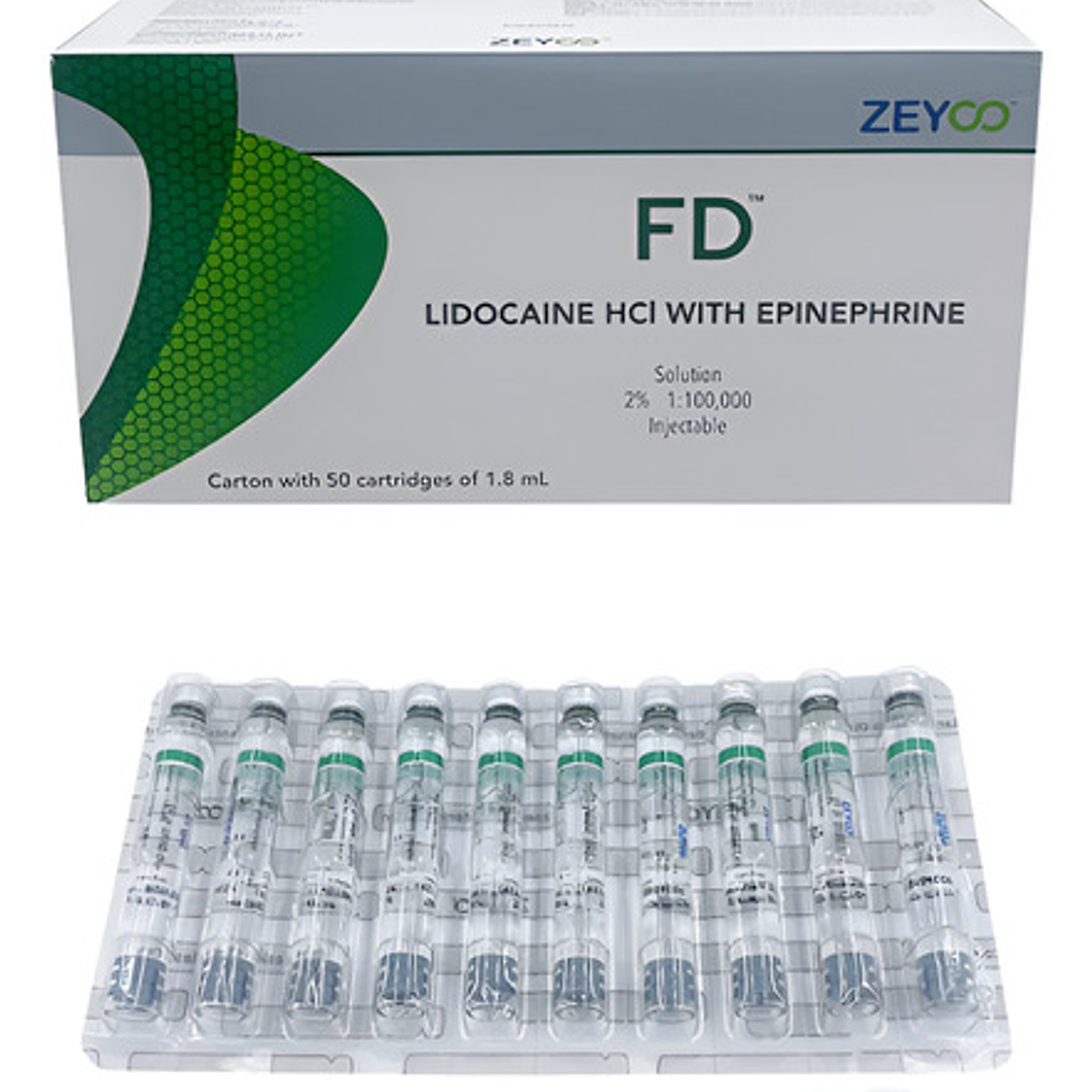 Anestesia Dental Fd 2% Zeyco Envase Vidrio Original México 1