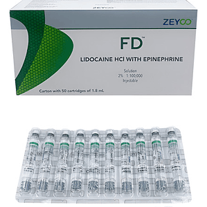 Anestesia Dental Fd 2% Zeyco Envase Vidrio Original México