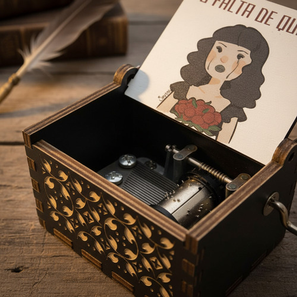 Caja Musical Manivela Mon Laferte Tu Falta De Querer Intro 5