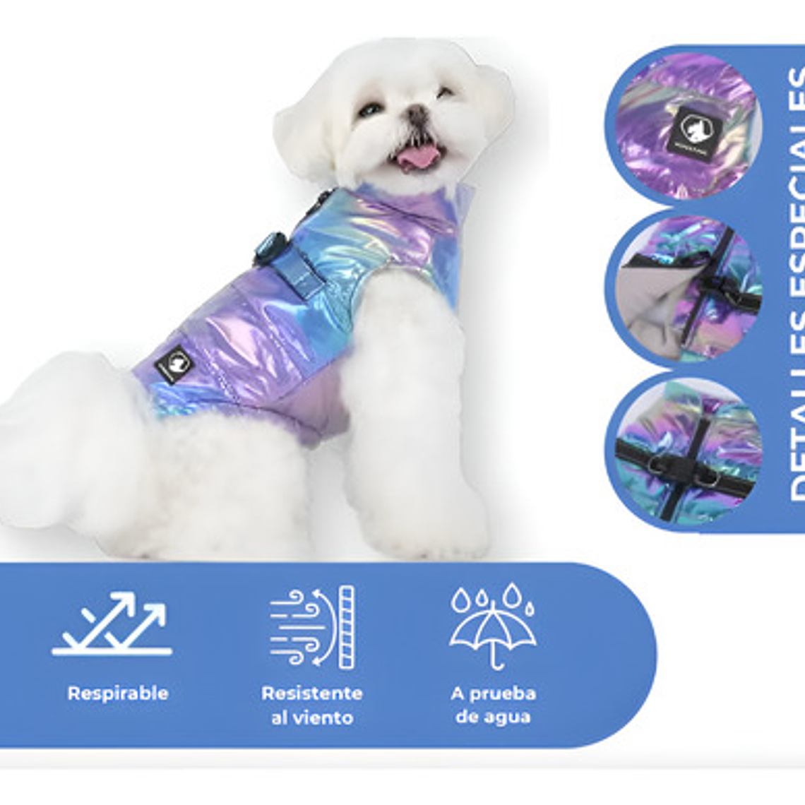 Parka Perro Grande Galaxy Impermeable Wonderdog Mascotas 2